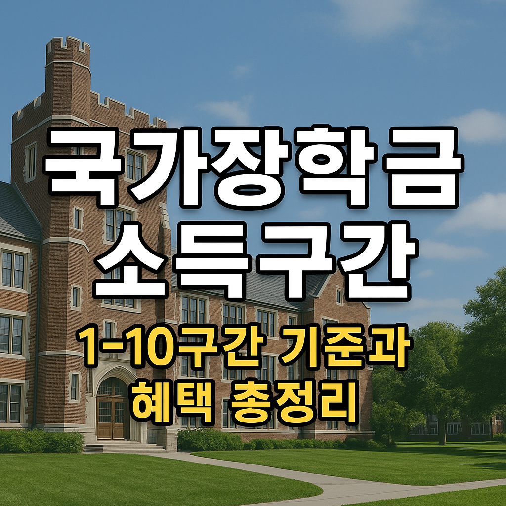 국가장학금 소득구간 썸네일