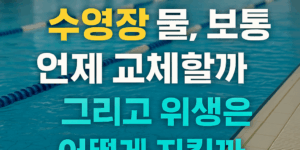 수영장 물 교체