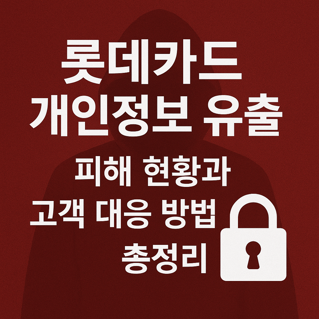 롯데카드 개인정보 유출