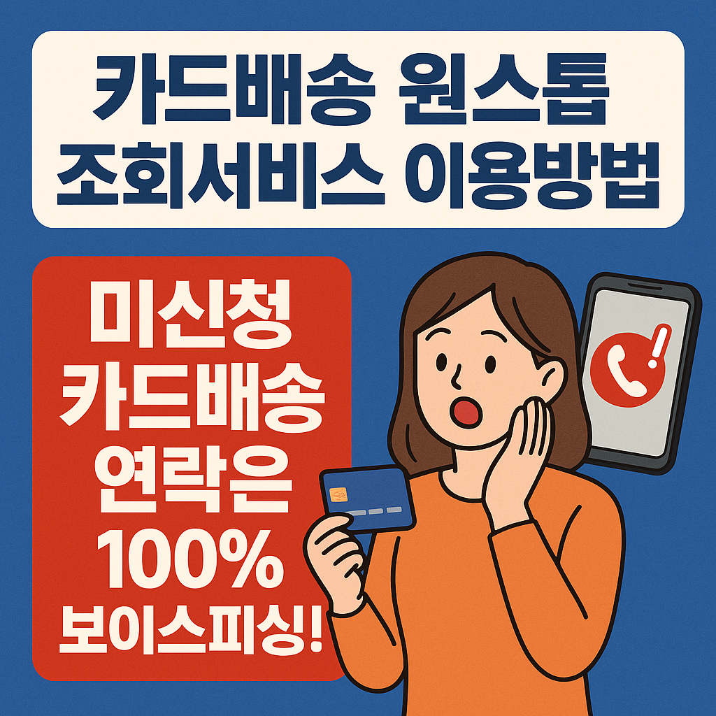 카드배송 조회서비스