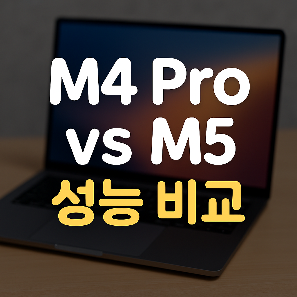 m4 pro, m5 성능 비교