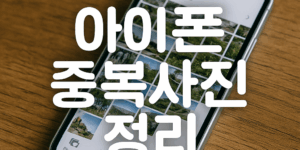 아이폰 중복사진 정리