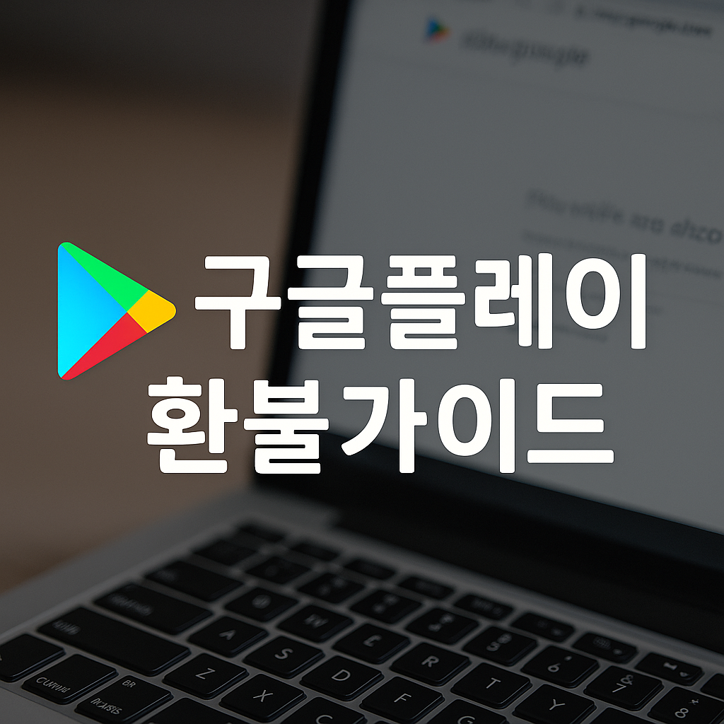 구글플레이 환불가이드