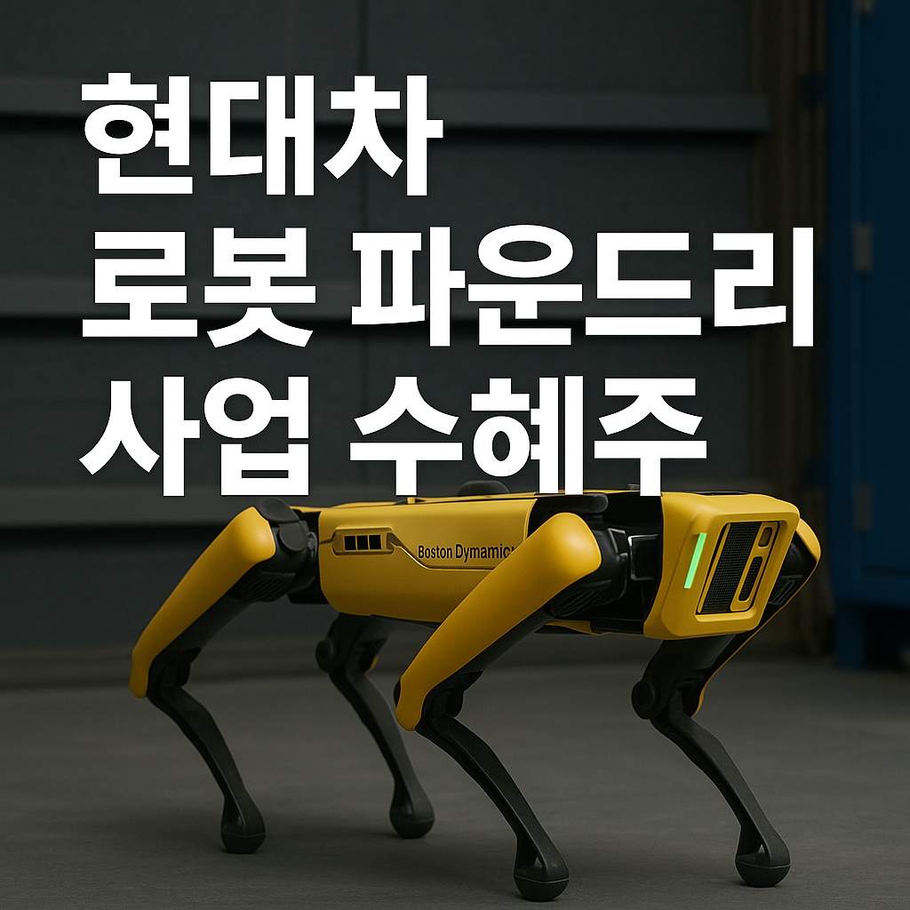 현대차 로봇 파운드리 사업 수혜주