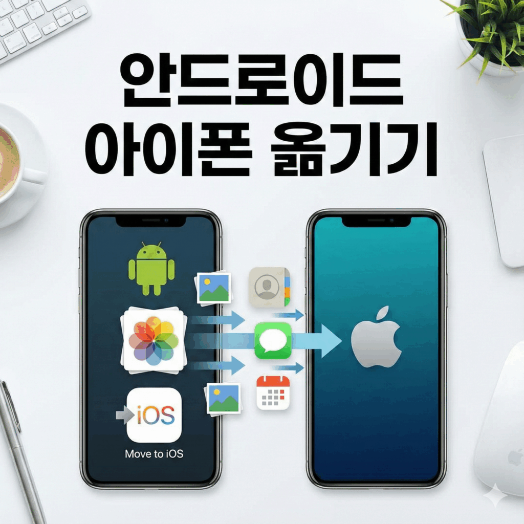 안드로이드 아이폰으로 데이터 옮기기