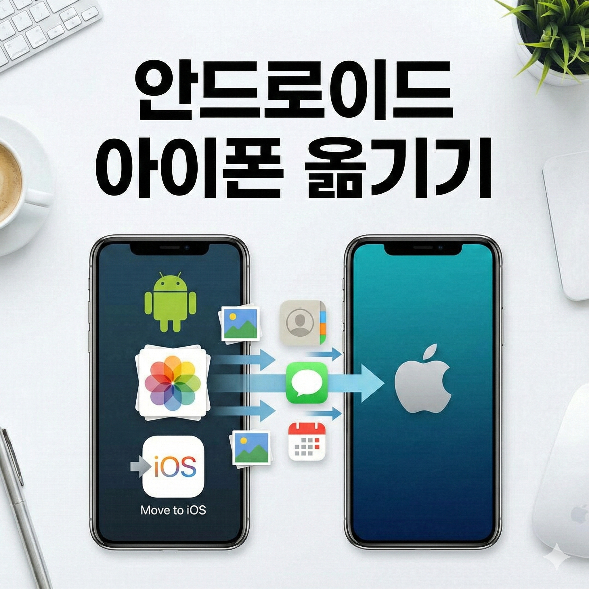 안드로이드 아이폰으로 데이터 옮기기