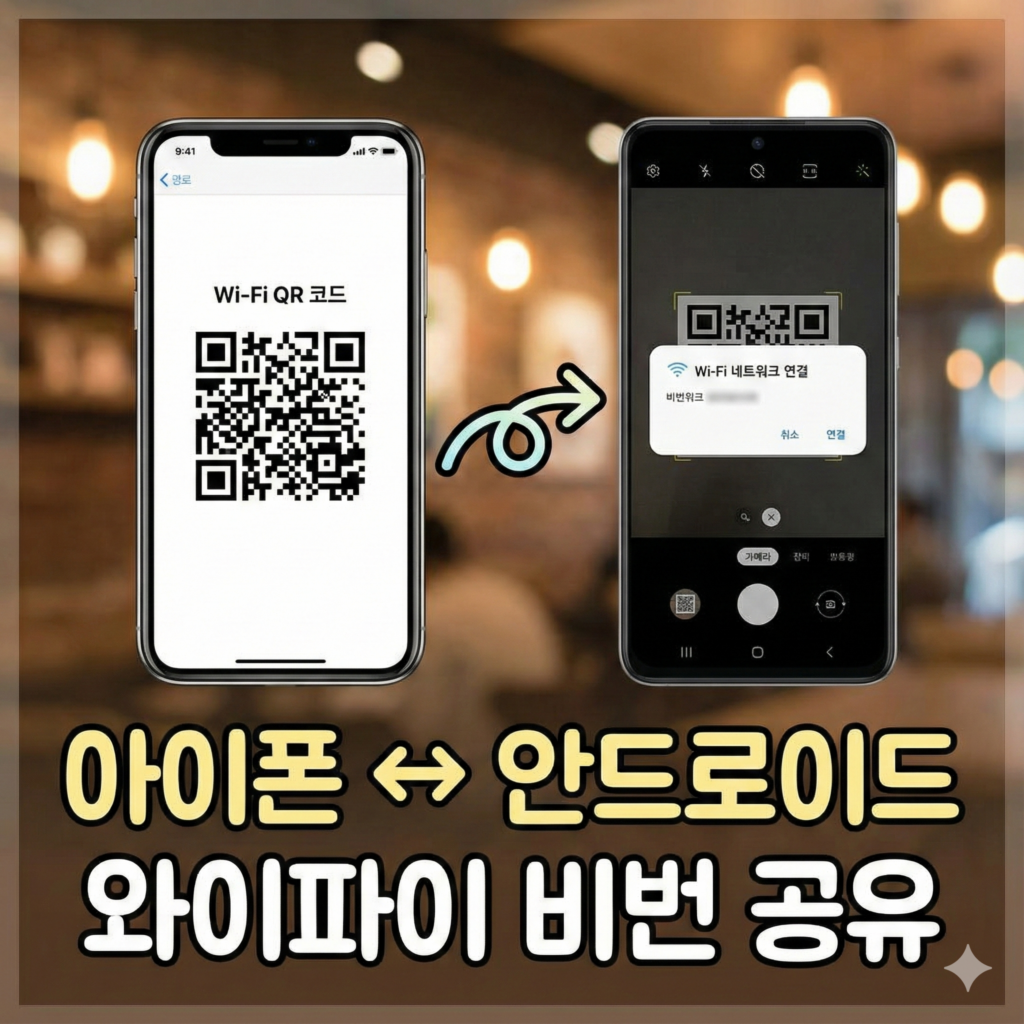 아이폰 안드로이드 와이파이 비번 공유